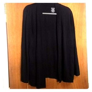 LL Bean Black Supima Cotton Cardigan XL